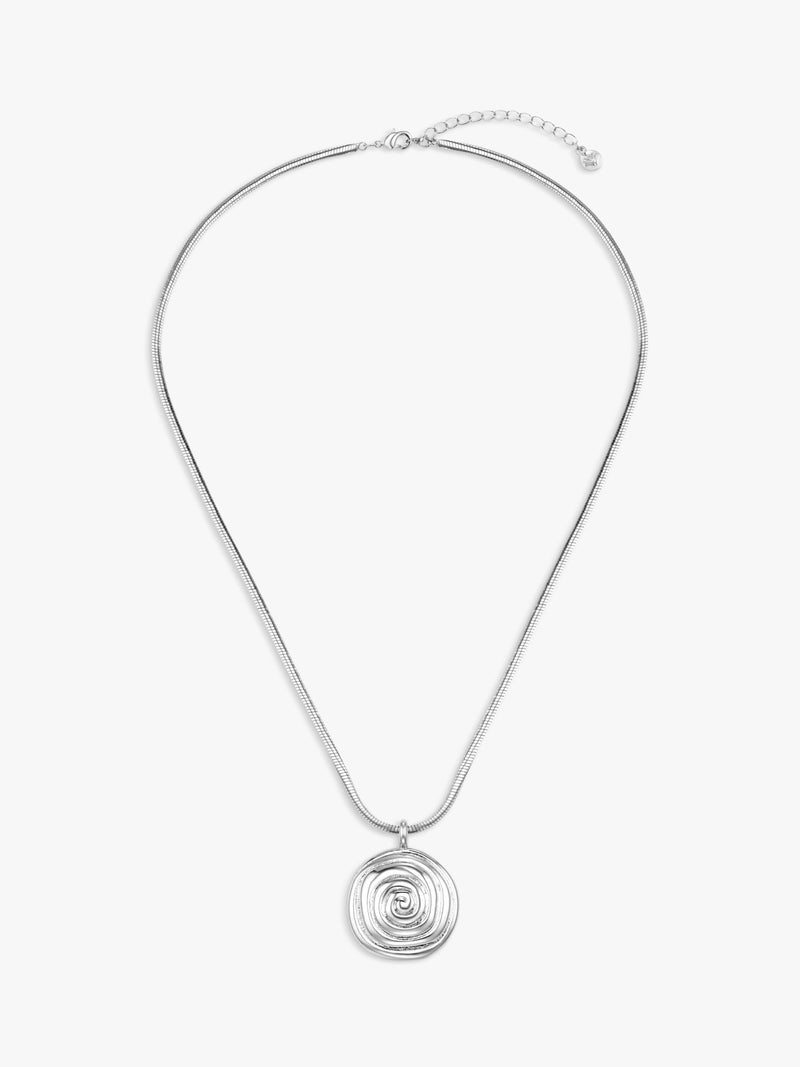 Orelia spiral pendant necklace silver - British product