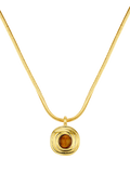 Orelia Tiger's Eye pendant necklace gold plated (British brand)