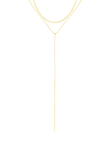 John Lewis Orelia Lariat Two Chain Necklace Gold- Buy online at McGrocer