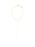 Orelia lariat necklace gold plated 45cm - British product