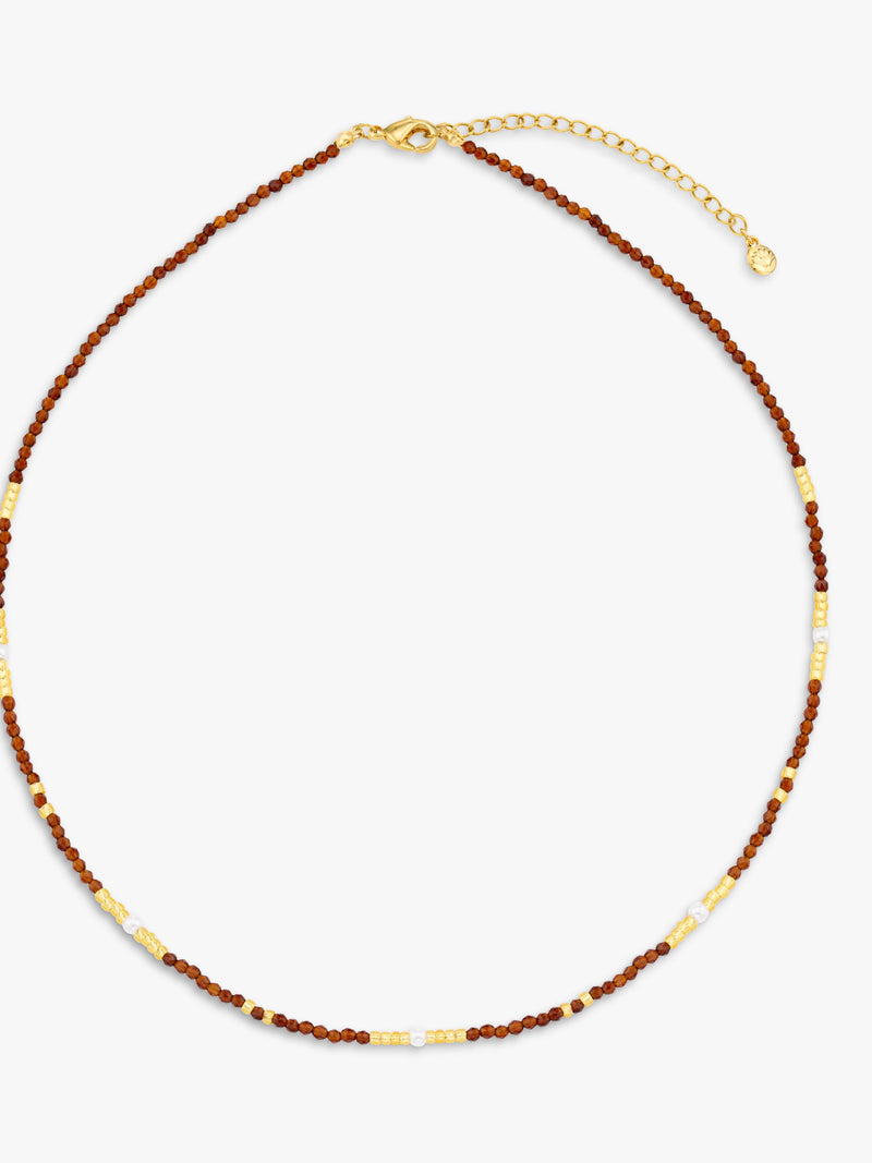 Orelia sunset bead and pearl necklace - British product