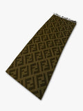 Fendi green zucca print scarf 85x45cm, UK version