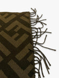 Fendi green zucca print scarf 85x45cm, UK version
