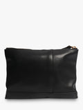 Pre-loved Marni embellished leather clutch with gold hardware - British product