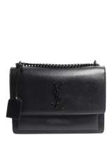 John Lewis SAINT LAURENT Medium Sunset Bag Cross Body Handbag Black- Buy online at McGrocer