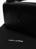 SAINT LAURENT medium Sunset crossbody bag black leather, UK version