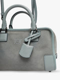 LOEWE Mini Amazona suede crossbody bag blue, imported from the UK