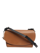 John Lewis Smythson Pre-loved Equestrian Leather Crossbody Bag, Brown- Buy online at McGrocer