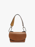 Smythson Equestrian leather crossbody bag brown gold hardware - British product