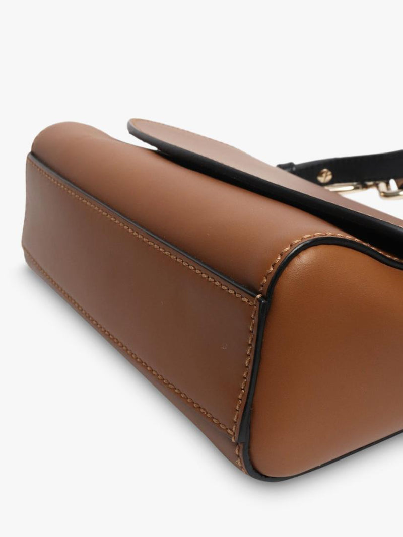 Smythson Equestrian leather crossbody bag brown gold hardware - British product