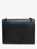 Smythson blue leather laptop bag with gold hardware - British product