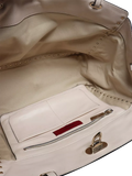 Pre-loved Valentino Rockstud shoulder bag cream leather, imported from the UK