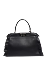 John Lewis Fendi Pre-loved Peekaboo Leather 2-Way Bag in Navy, 34 x 25 cm- Buy online at McGrocer