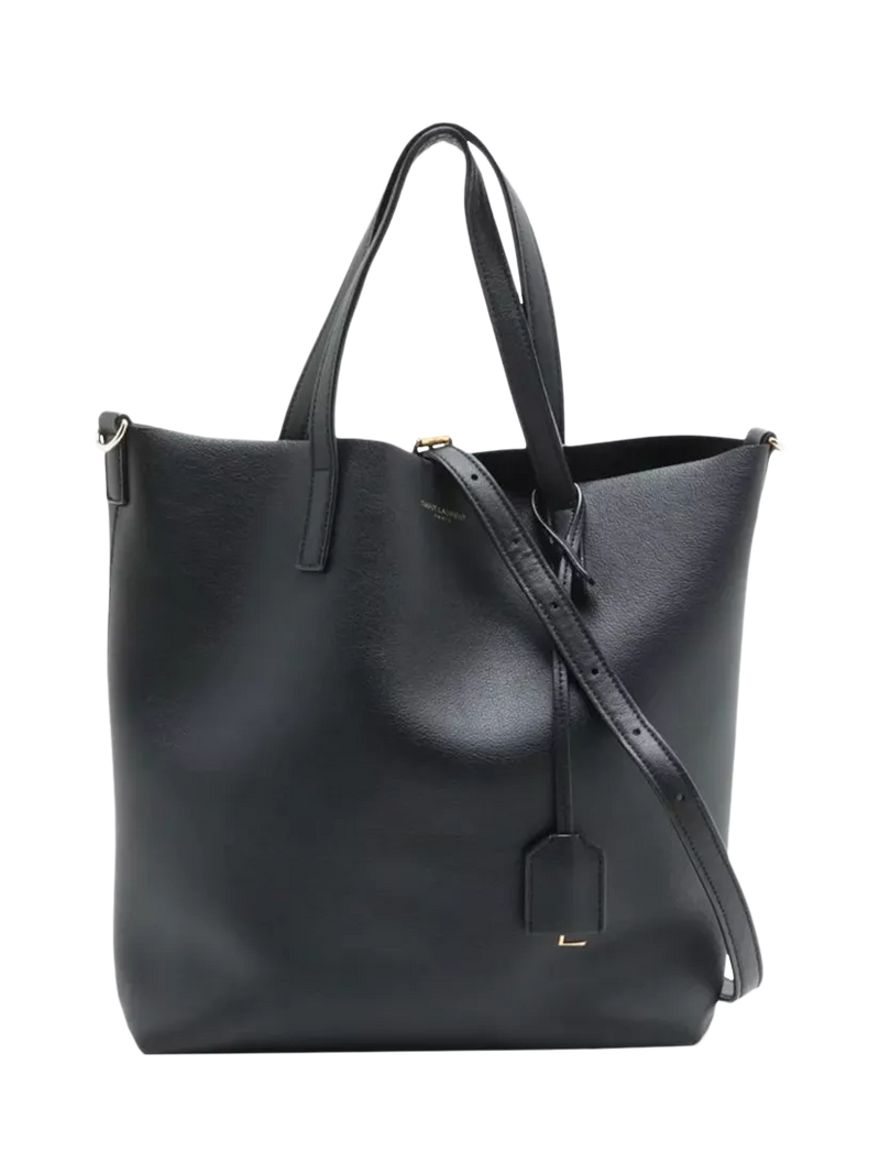 Saint Laurent black leather tote bag - British product