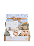 Bumbles & Boo baby gift hamper with personalised card, UK version