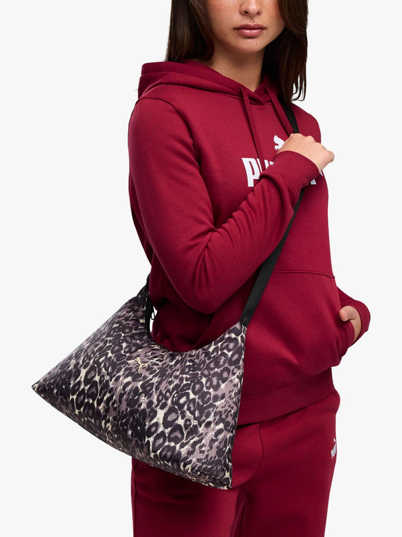 PUMA duffle bag black leopard print medium 5L - British product