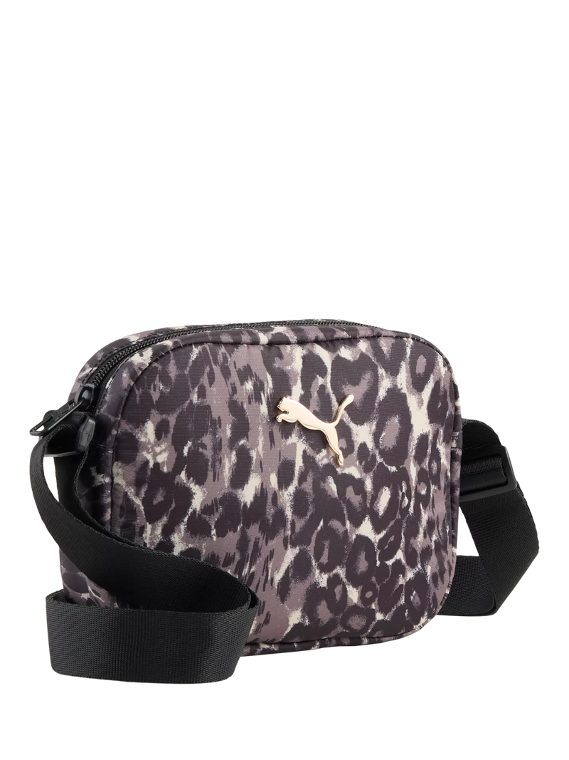 PUMA cross body bag black leopard print 1L - British product
