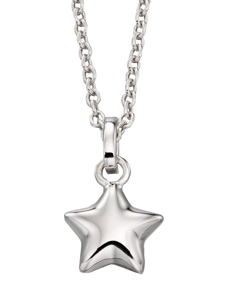 Little Star silver star pendant 3.8cm - British product