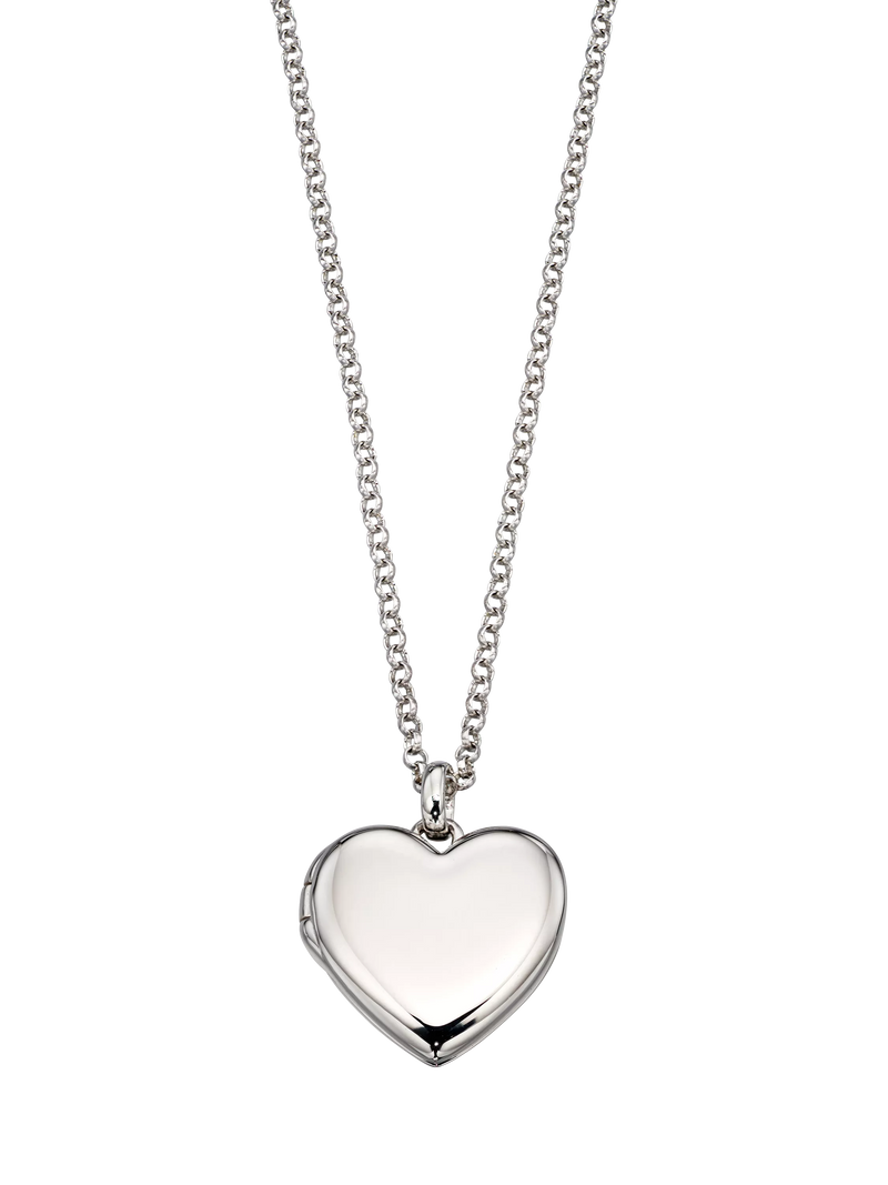 Little Star Olivia silver heart locket for children, UK version