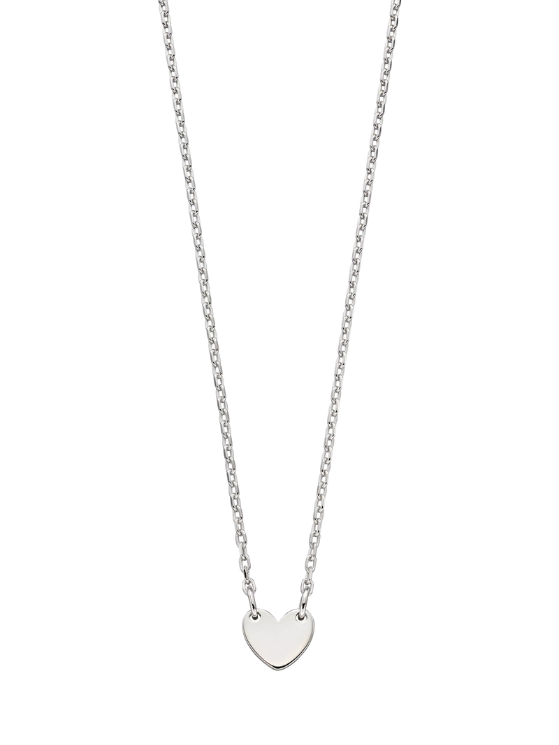 Little Star Lexi silver heart necklace for girls (British brand)