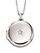 John Lewis Little Star Kids' Adriana Locket Necklace, Silver- Buy online at McGrocer