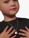 Little Star kids silver locket with diamond 38cm (British brand)