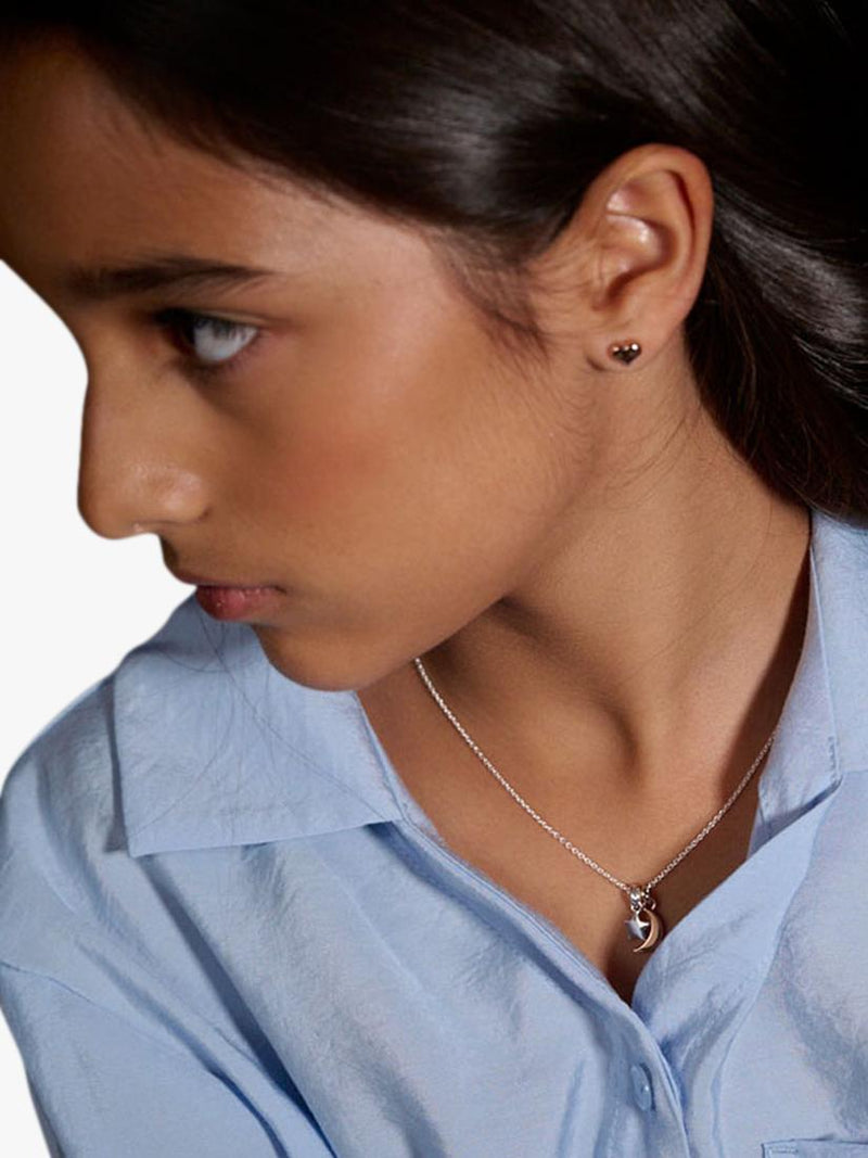 Little Star kids' pendant necklace moon and star 38cm (British brand)