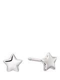 Little Star kids' silver 5mm star stud earrings (British brand)
