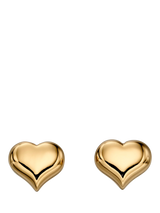 John Lewis Little Star Kids Aria Heart Stud Earrings Gold- Buy online at McGrocer