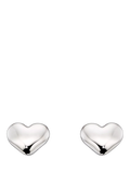Little Star heart stud earrings sterling silver - (British brand)