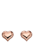 Little Star Kids' Emily Heart stud earrings rose gold, UK version