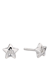 John Lewis Little Star Kids' Noor Star Silver Diamond Stud Earrings- Buy online at McGrocer