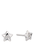 Little Star silver star stud earrings, UK version