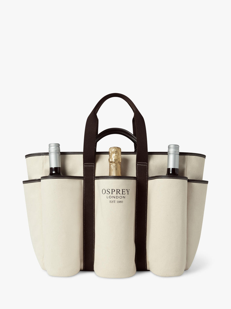 OSPREY LONDON Great Gaddesden picnic bag with leather trim - (British brand)