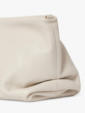 Osprey London Carina Luxe leather shrug bag light stone - British product