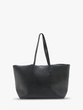 Pre-loved SAINT LAURENT black leather tote bag with gold hardware - British product