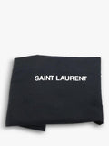 Pre-loved SAINT LAURENT black leather tote bag with gold hardware - British product