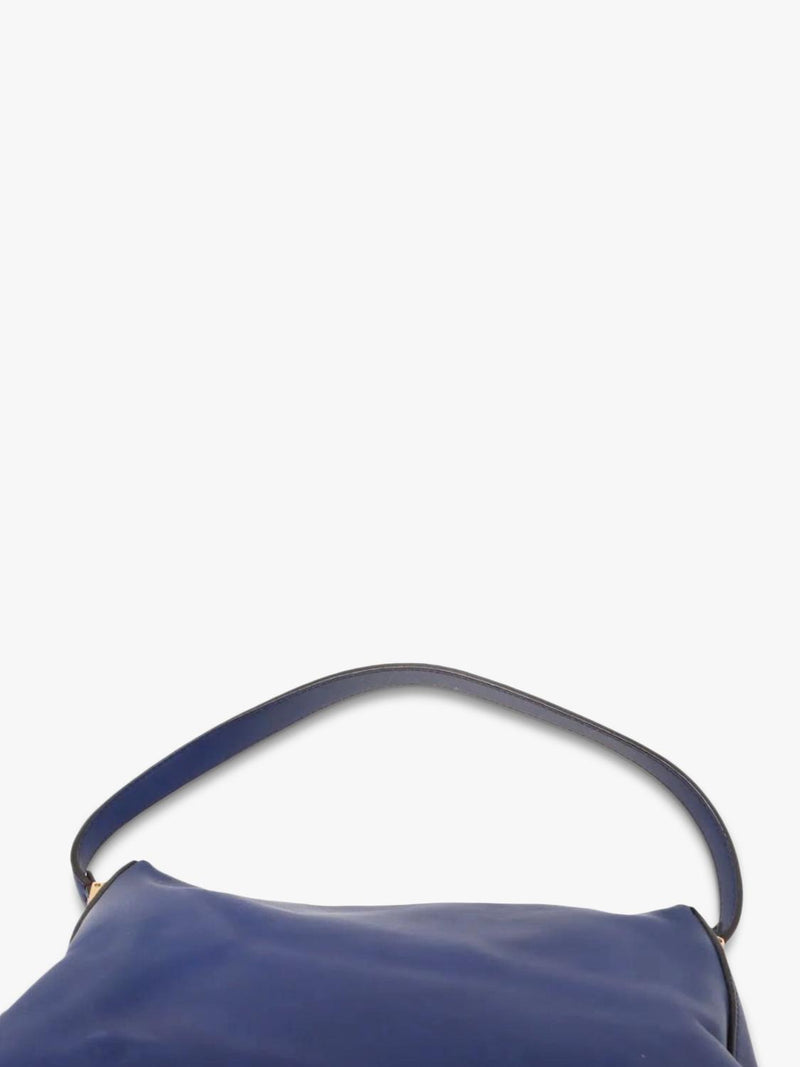 Fendi Big Mama blue leather shoulder bag (British brand)
