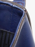 Fendi Big Mama blue leather shoulder bag (British brand)
