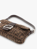 Fendi wool baguette bag brown, UK version