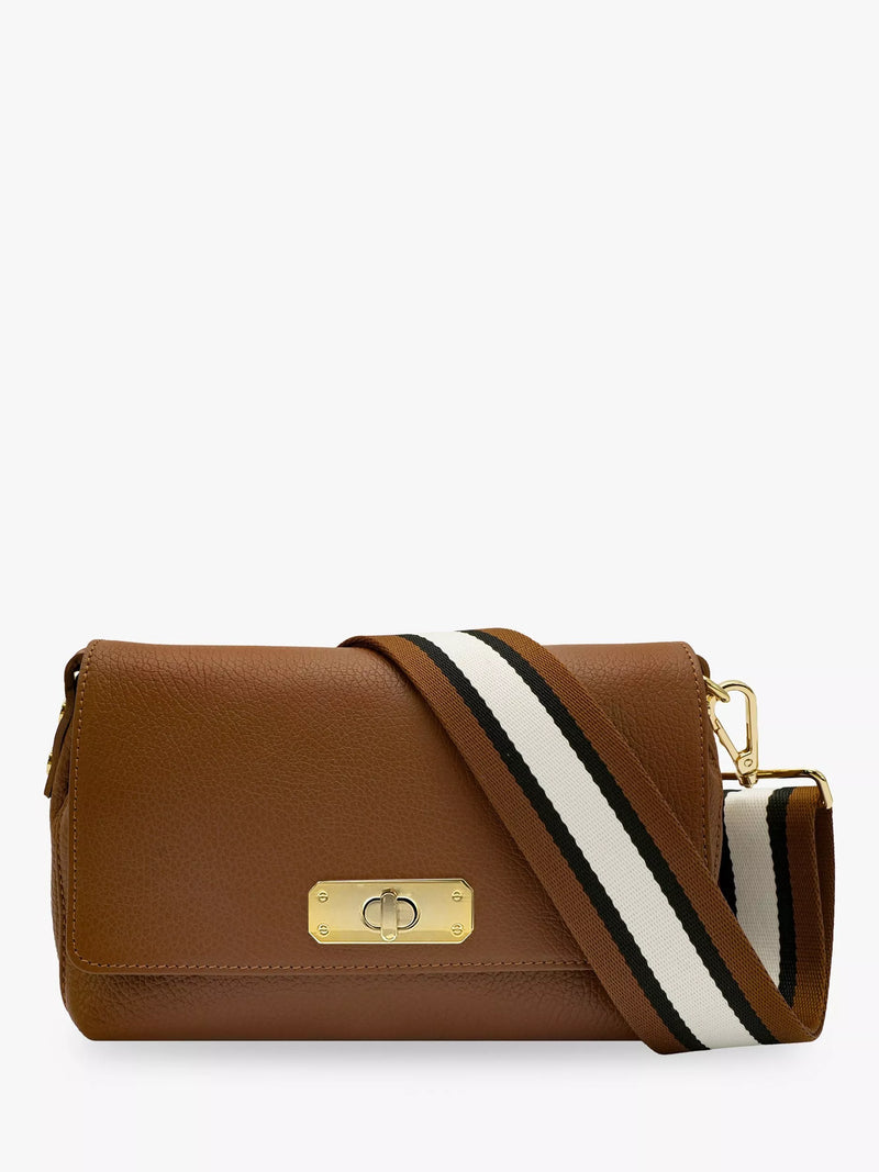 Apatchy London Maisie Midi Leather Bag in Tan, UK version