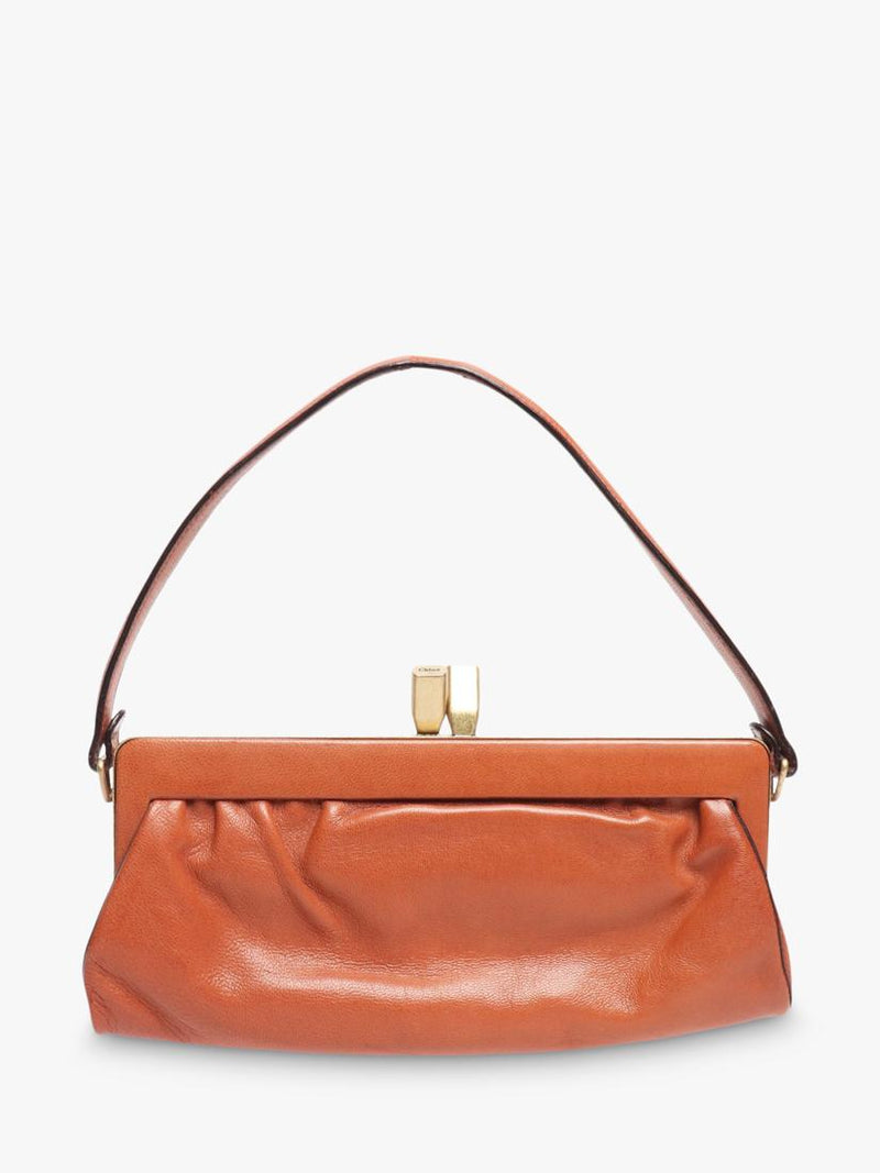 Pre-loved Chloe leather mini bag tan - British product