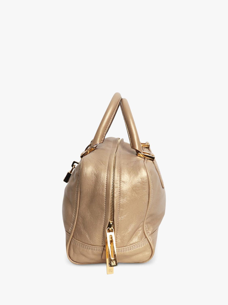 LOEWE Amazona gold leather grab bag pre-owned - British product
