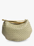 Bottega Veneta Sardine top handle bag sage green lambskin, UK version