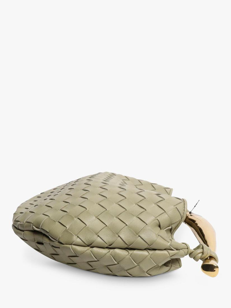 Bottega Veneta Sardine top handle bag sage green lambskin, UK version