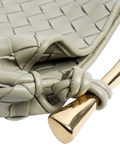 Bottega Veneta Sardine top handle bag sage green lambskin, UK version