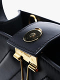 Pre-loved Off-White black leather crossbody tote - British product