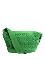 John Lewis Bottega Veneta Pre-loved Green Woven Shoulder Bag- Buy online at McGrocer