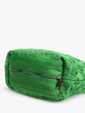 Bottega Veneta green woven shoulder bag, imported from the UK