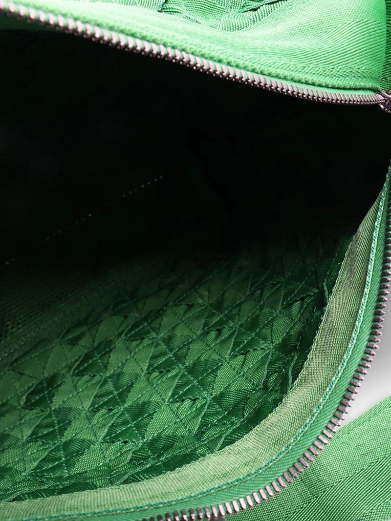 Bottega Veneta green woven shoulder bag, imported from the UK